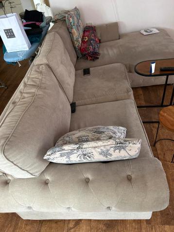 Gebruikte 3-zits hoekbank met loungegedeelte
