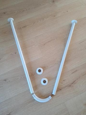 Witte douchegordijnstang - VIKARN IKEA
