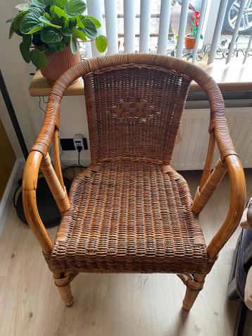 Rieten stoel