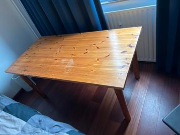 Massief houten bureau