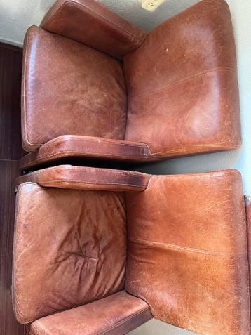 4 stoelen leer 56 in breedte 94 in lengte