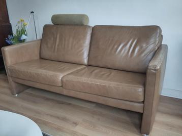 Bank 2.5 zits leer - gebruikte staat