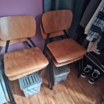 schoolstoelen set van 4, GRATIS