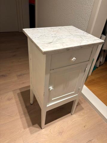 Twee delige vintage dressoir set marmeren bladen