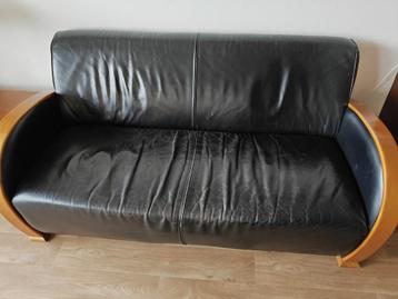 Leren 2-zits bankstel