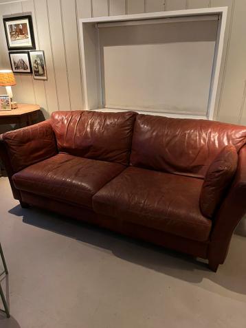 Gratis leren bank. 2 zits