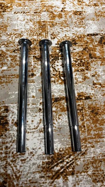 Ikea verstelbare zilver 3 tafelpoten vika byske