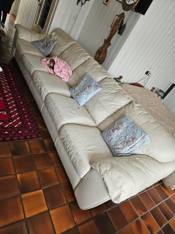 Comfortabele lederen bank