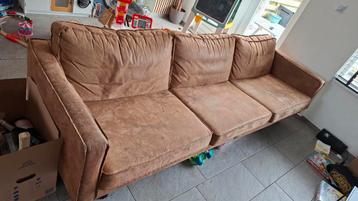 BePureHome Rodeo 3-zits bank leer. GRATIS af te halen.