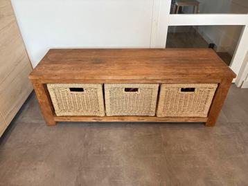 GRATIS Teakmeubel met opbergruimte