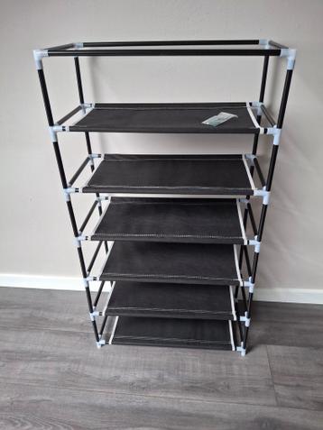 Stoffen schoenenkastje voor 12 paar schoenen GRATIS