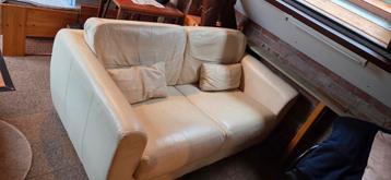 Leren tweezitsbank gratis