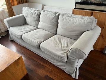 Ikea Ektorp 3-zits bank met hoes Tallmyra wit/zwart