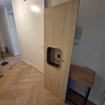 Ikea wastafel in aanrechtblad