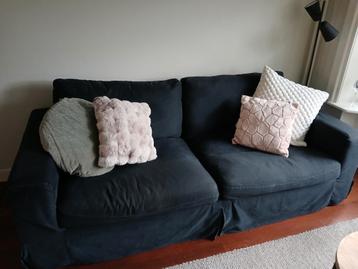Gratis ophalen! Donkerblauwe 2-zits bank