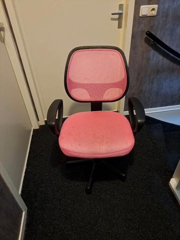 Roze bureaustoel - Zo goed als nieuw!