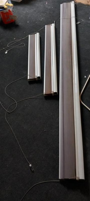 Plissé gordijnen lichtbruin