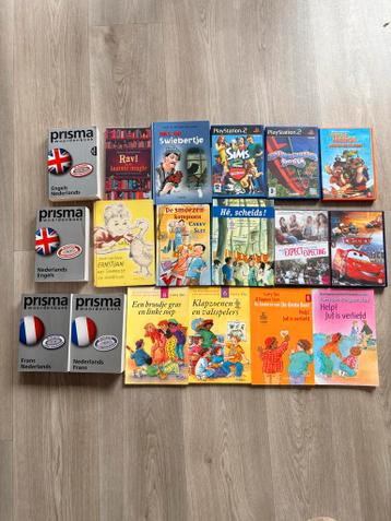 Boeken, woordenboeken, PS2 games en films