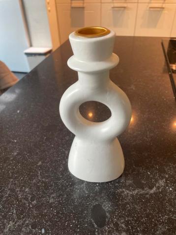 Stijlvolle witte kaarsenstandaard