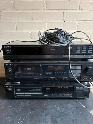 Sony Stereo Set - Tuner, Cassettedeck, CD-speler