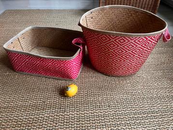 2 rieten manden (gratis)