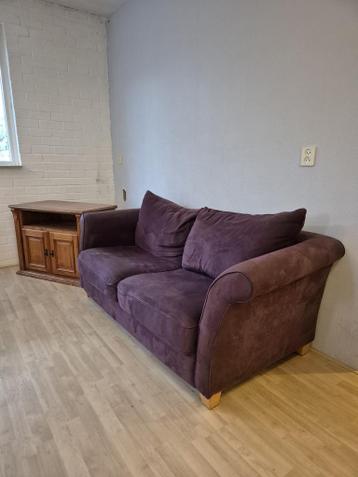 2 paarsen stoelen en bank - gratis afhalen