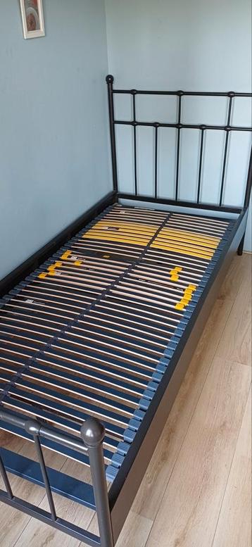 Metalen frame ledikant zwart