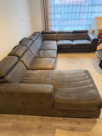 GRATIS OPHALEN - grote grijze bank