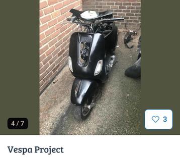 ‼️GEZOCHT‼️ PROJECT SCOOTERS (lees beschrijving)
