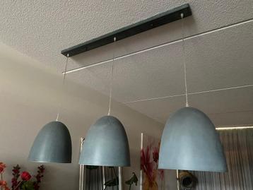 Grijze tafellamp/hanglamp