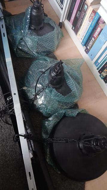 Gratis hanglamp, industrieel, met armatuur, antraciet