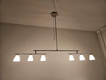 Hanglamp met glazen kappen