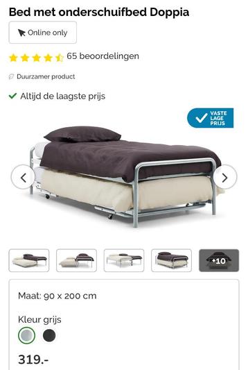 Bed met lattenbodem (beschadigd nog wel te gebruiken)