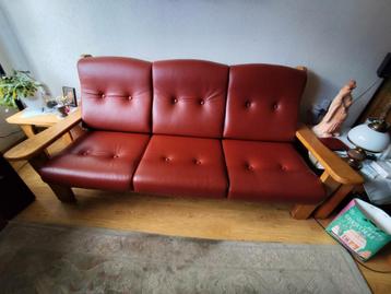 Driezitsbank en stoel - In goede staat!