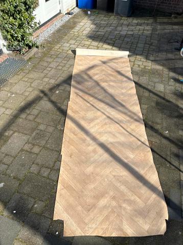 Vinyl Reststuk Visgraat Motief