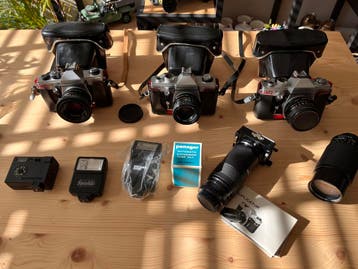 Praktica fotocamera set