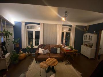 Gratis af te halen: Bruine 2-zits bank