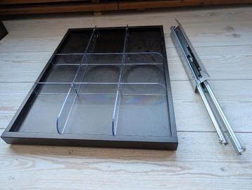 IKEA PAX uittrekbare lade + schoenenlade zwart/bruin 50/75cm