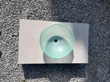 Natuursteen Badkamermeubel Blad met Wastafel