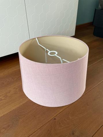 Roze stoffen lampenkap