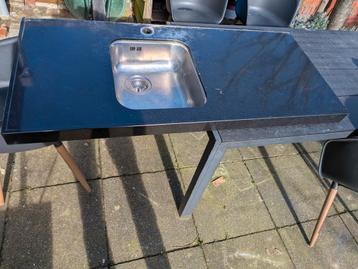 Keramisch werkblad met spoelbak en hoekdeel