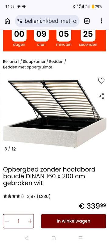 Lattenbodem klapbaar in te bouwen in bed
