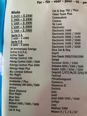 Stofzuigerzakken voor Miele - Nieuw - 3 stuks