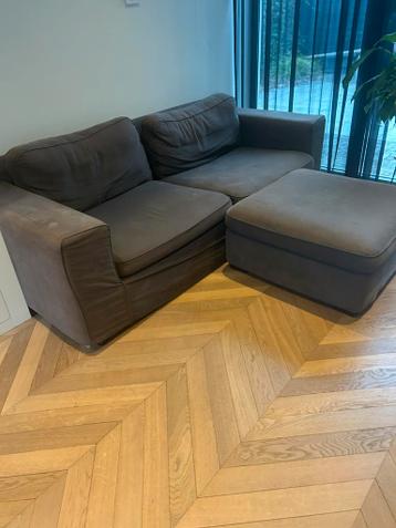Grijze Montel bank en hocker, gratis!