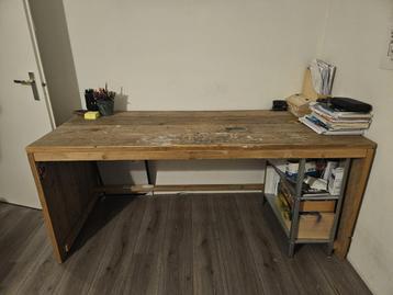 GRATIS steigerhouten bureau 80 x180