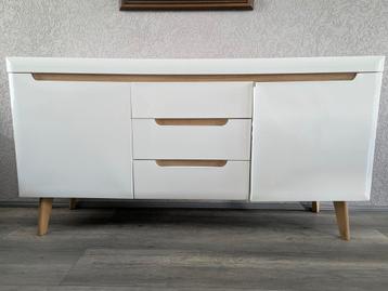 Dressoir - 160cm breed, 3 lades en 2 deuren