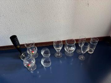 Diverse collectie glazen