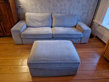 Gratis: Kivik 3-zits bank met grijze hoes