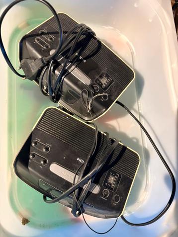 2x Philps wekkerradio