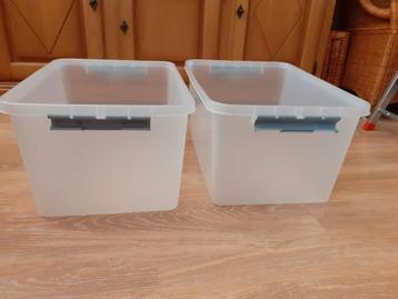 2 Opbergboxen zonder deksel - Gratis af te halen